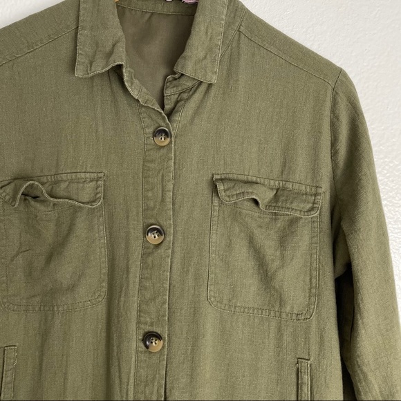 JUSTFAB Army Linen Canvas Jacket - Picture 2 of 9